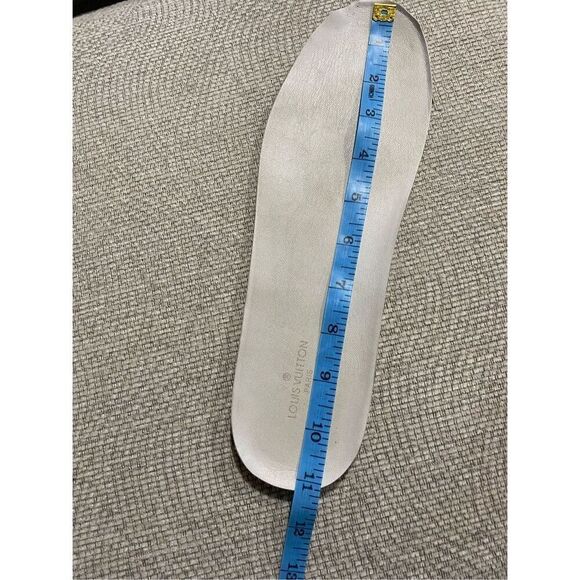 Size 43/44-10 1/2 Louis Vuitton ultra soft leather sneakers with floral detail. - Picture 13 of 15